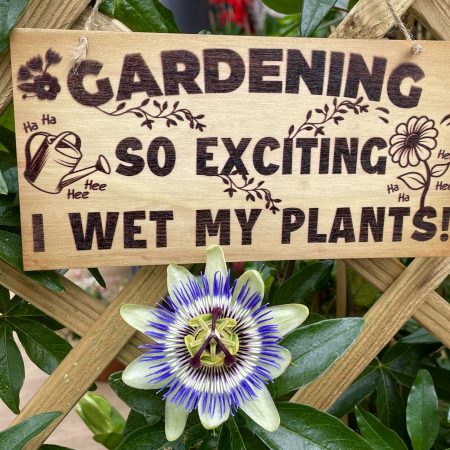 Garden Sign - So Exciting I Wet My Plants!