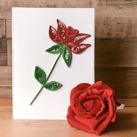 Valentine’s Rose Card