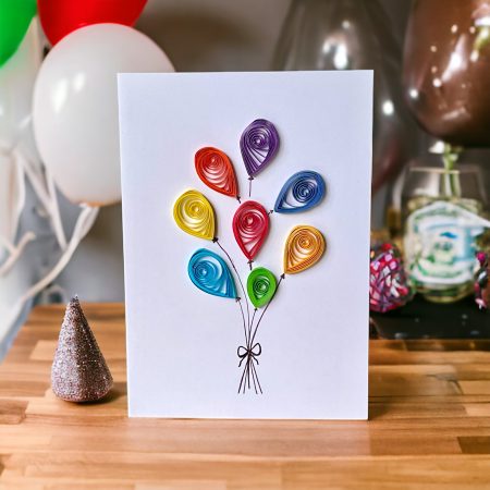 Birthday Balloons Greetings Card