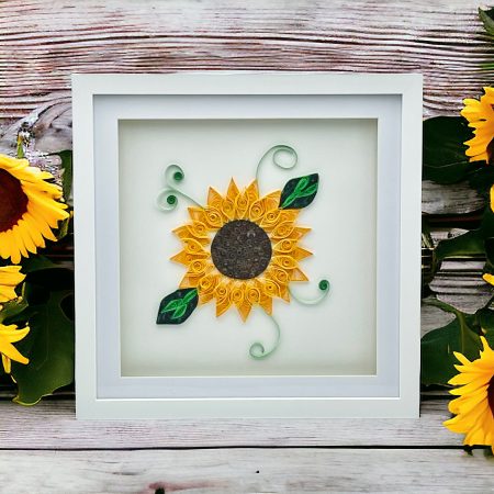 Sunflower - Framed (25cm x 25cm)